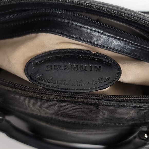 Vintage Brahmin Leather Handbag - Picture 7 of 11